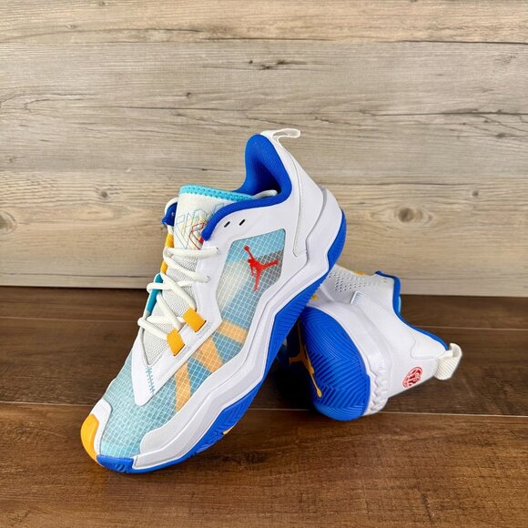 Nike Air Jordan One Take Mens Size 12 White Lagoon Pulse Gold